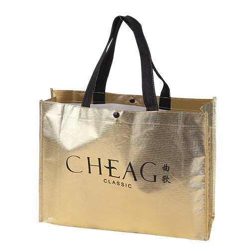 黃色無紡布手提購物宣傳袋定制