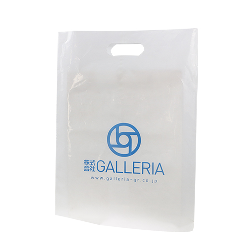 白色服裝購物PE平口袋定做