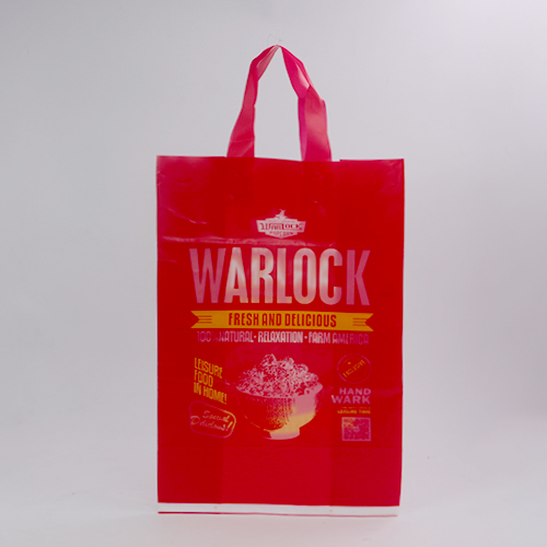 紅色購物PO手提塑料膠袋定做