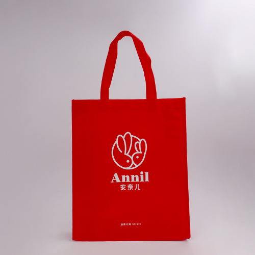 紅色無紡布手提服裝宣傳袋定做