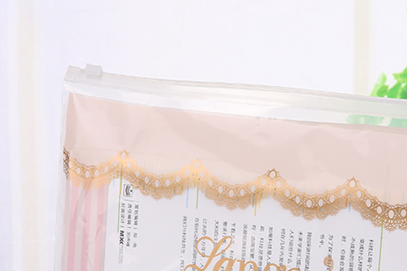 粉色PE服裝拉鏈袋